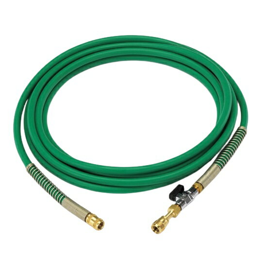 イチネンTASCO バルブ付耐圧ホース (1/4FメスX1/4Fメス)5m TA381KC-5