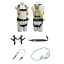 【ポイント5倍】【直送品】 イチネンTASCO フルハーネス+ワークポジショニング器具付セット(LLサイズ) TA966WJ-4S(4)