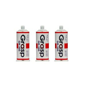 《仕様》●品番：GR-300●季節：春 夏 秋●オープンタイム：5分●サンディングタイム：40分●容量：50ml●適用：強度を必要とする補修●溶剤色：黒《特長》●Graspは素材を選ばずに多目的に利用できる接着剤です。●材質問わずの万能な接着力 一つの接着溶剤であらゆるシーンの接着補修を強力に補助。●2液混合接着剤の中でも補修する材質で、接着剤を変える必要がありません。●損傷箇所の面積、作業時間などの補修に応じて最適な接着溶剤を選択できます。●プライマー無しでPP、PUR（ポリウレタン）などを接着、1種類の溶剤で多様な素材の接着が可能です。●研ぎ作業は、硬化後すぐ行える上に研ぎ性が良好のため、仕上げ作業、サンディングの作業効率の向上を可能にします。