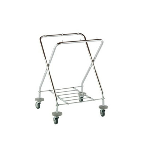 【ポイント5倍】【直送品】 テラモト BMダストカー(フレーム) 小 DS-232-050-0 バンパー付き/Φ75キャスター 【大型】
