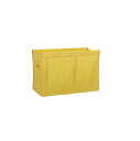 【直送品】 テラモト システムカート ワイド(袋E) 360L DS-579-062-5 黄(3)