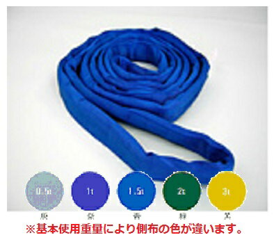 【ポイント10倍】 テザック ブルースリングソフト N型(エンドレスタイプ) 1.6t×3m (sn-46x3) (青色)