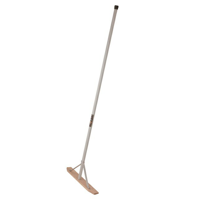 【直送品】 トンボ工業 アルミ柄整地木板レーキ600mm G40605 【送料別】