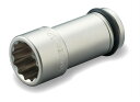 【ポイント5倍】TONE (トネ) インパクト用ロングソケット(12角) 6NW-30L100 〈差込角 19.0mm(3/4”)〉
