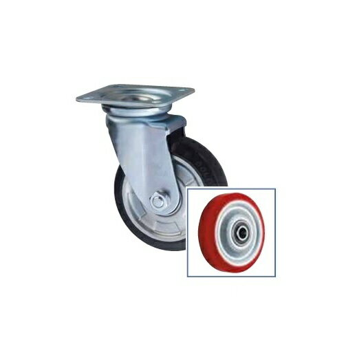 【ポイント5倍】東正車輌 ゴールドキャスター WJ-150UB プレート自在式 150mm ウレタン車輪