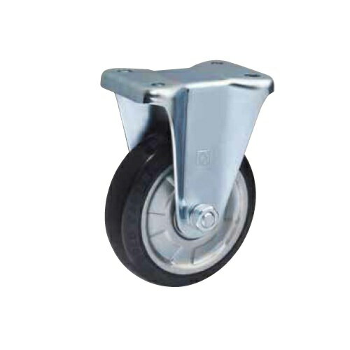 【ポイント5倍】東正車輌 ゴールドキャスター WK-100RB プレート固定式 100mm ゴム車輪