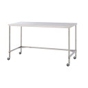 【ポイント5倍】【直送品】 山金工業 ステンレスワークテーブル 移動式 H1037mm WHNC-7545-U75-H1037 SUS304 棚板なしタイプ 【大型】(4)