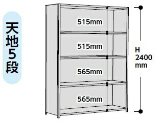 【ポイント5倍】【直送品】 山金工業 ラック 1.2S8360P-5W 【大型】 1