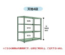 【ポイント5倍】【直送品】 山金工業 ボルトレス中量ラック 300kg/段 連結 3S6391-4WR 【大型】