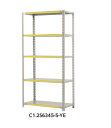 【ポイント10倍】【直送品】 山金工業 色彩ラック C1.2S6345-5-YE (イエロー) 【大型】(3)