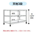 【ポイント10倍】【直送品】 山金工業 中量ラック 150kg/段 移動式 3SC4562-3GRF 【大型】