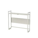 【ポイント10倍】【直送品】 山金工業 ロジスタンド H1000mm パンチングパネル付 LS-1210P-W 【大型】