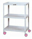 【ポイント10倍】【直送品】 山金工業 色彩ワゴン CWC-3-RE (レッド) 【大型】