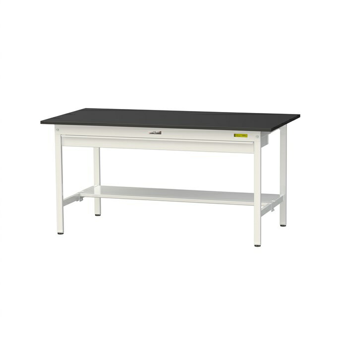 【ポイント5倍】【直送品】 山金工業 実験台 耐薬品ケミテクト天板 ワイド引出し付 H740 SLK-1575WT-BKW 【大型】