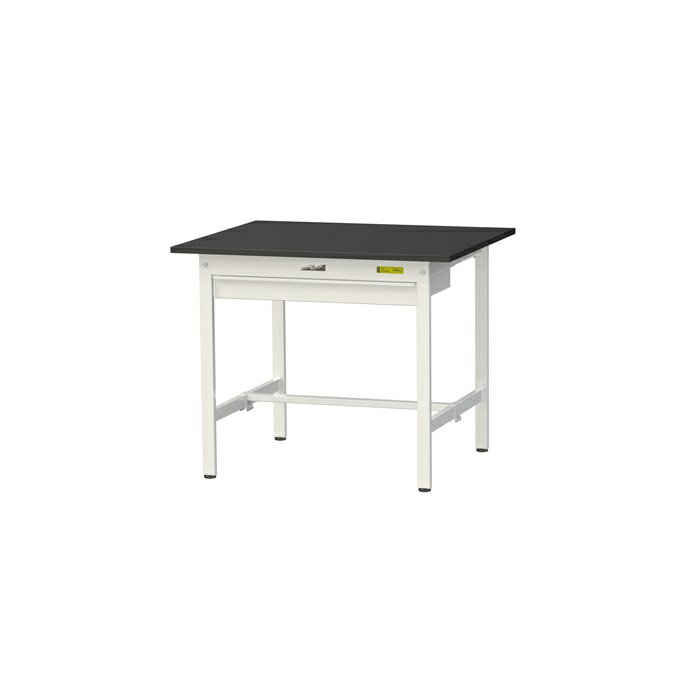 【ポイント5倍】【直送品】 山金工業 実験台 耐薬品ケミテクト天板 ワイド引出し付 H740 SLK-975W-BKW ..