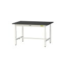 【直送品】 山金工業 実験台 耐薬品ケミテクト天板 高さ調整タイプ SLKA-1275-BKW 【大型】