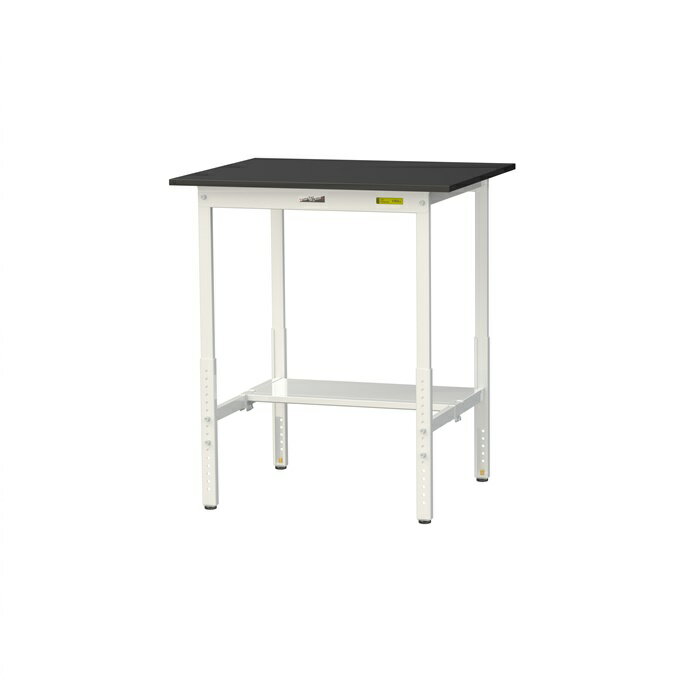 【ポイント10倍】【直送品】 山金工業 実験台 耐薬品ケミテクト天板　高さ調整タイプ SLKAH-975T-BKW ..