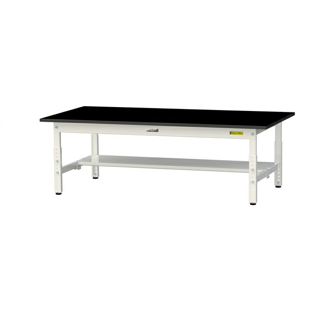 【直送品】 山金工業 実験用ラボテーブル SLKAL-1575T-BKW 【大型】