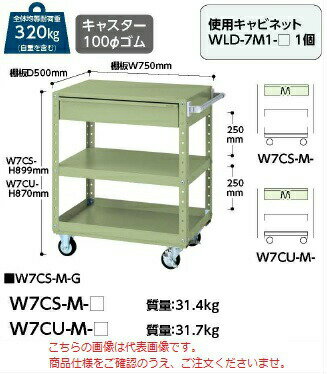 【ポイント5倍】【直送品】 山金工業 スペシャルワゴン W7CU-M-IV 【大型】