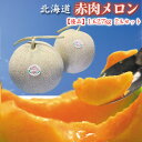 超特大 北海道 赤肉メロン 優品 1玉2.7kg 2玉セット 送料無料 ※沖縄は送料別途加算 御中元 キャンプ 夏祭り