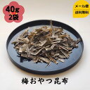 梅おやつこんぶ 40g 2個セット メー