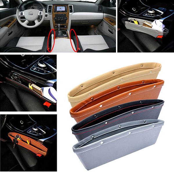 車載 隙間ポケット コンソールボックス 車 カーシート 小物入れ 収納ポケット 落下防止 ゴミ箱 便利グ..