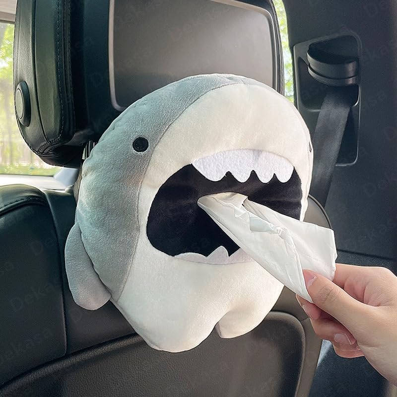 車用ティッシュボックス 可愛いカバーバイザー 後部座席ティッシュケース アニマルカーティッシュ 収納..