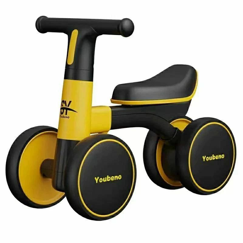 Rakuten - 子供用4輪車 乗用玩具 幼児用バランスバイク サイクル ペダルなしの幼児用 倒れにくい 三輪車 男の子 女の子 1-5歳 前後4輪 組み立て簡単 持ち運び便利 誕生日 プレゼント お祝い キッズバイク クリスマス おしゃれ おもちゃ