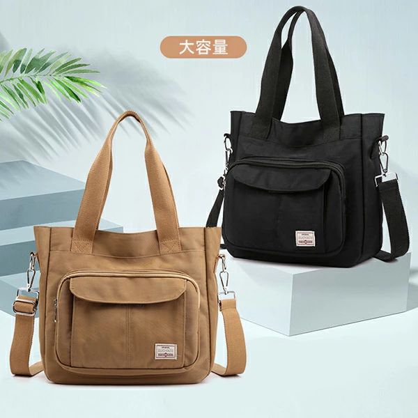 Rakuten - 送料無料 トートバッグ ファスナー付き ナイロン レディース 2way ショルダーバッグ レディース 斜めがけ 大人 ナイロン ショルダーバッグ a4 ナイロン 軽量