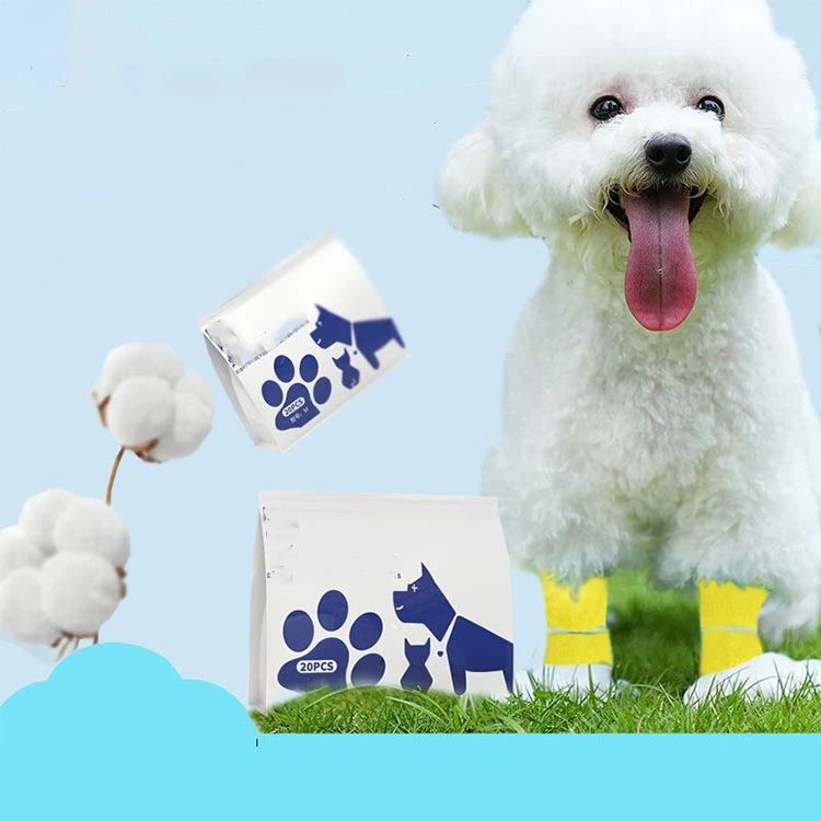 DOUX & FLEURETTEの犬の靴 使い捨て 犬のシューズ 60個セット ドッグブーツ 不織布 柔らかい 犬用靴下 犬靴下 ペット 足 カバー 靴 カバー 散歩 防塵 防水 ペット靴 肉球保護 足保護 汚れ防止 使い捨てブーツ ケガ防止 保護シューズ ペットグッズ 犬 滑り止め｜アングル2