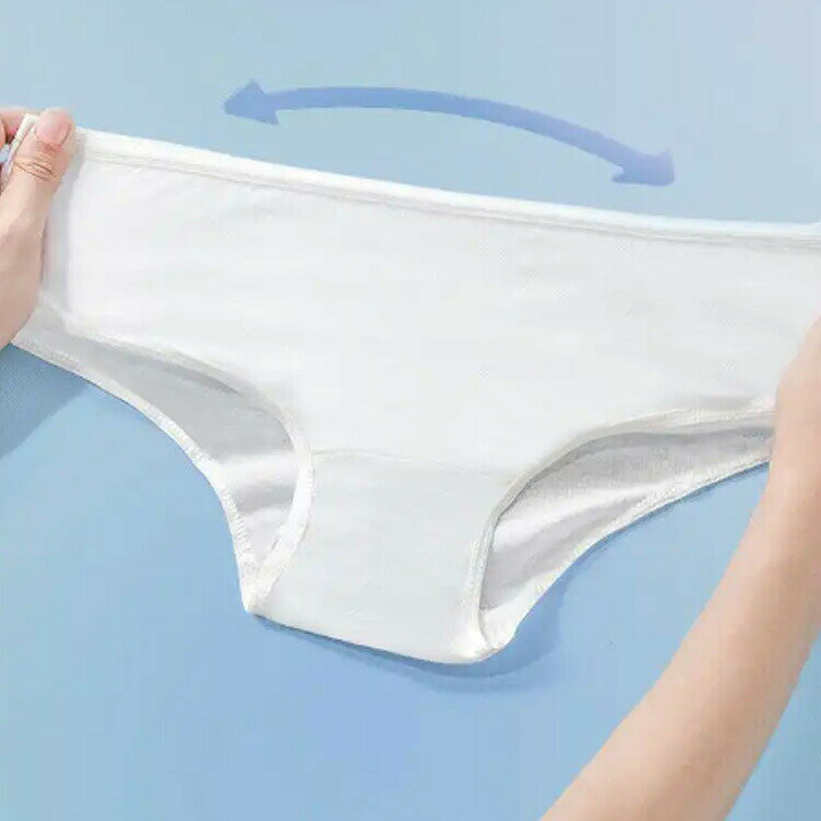 綿100％ 旅行 使い捨てパンツ 30枚入 地震 レディース コットン100％ 使い捨て下着 ショーツ 使い捨て 使い捨てショーツ 業務 施術用 介護 入院 修学旅行 避難 使い 消耗品 インナー 携帯用 便利 妊娠 防災備蓄用 持ち運び 非常時 個別包 doux-fleurette-10025861 DOUX & FLEURETTE サンプル画像3