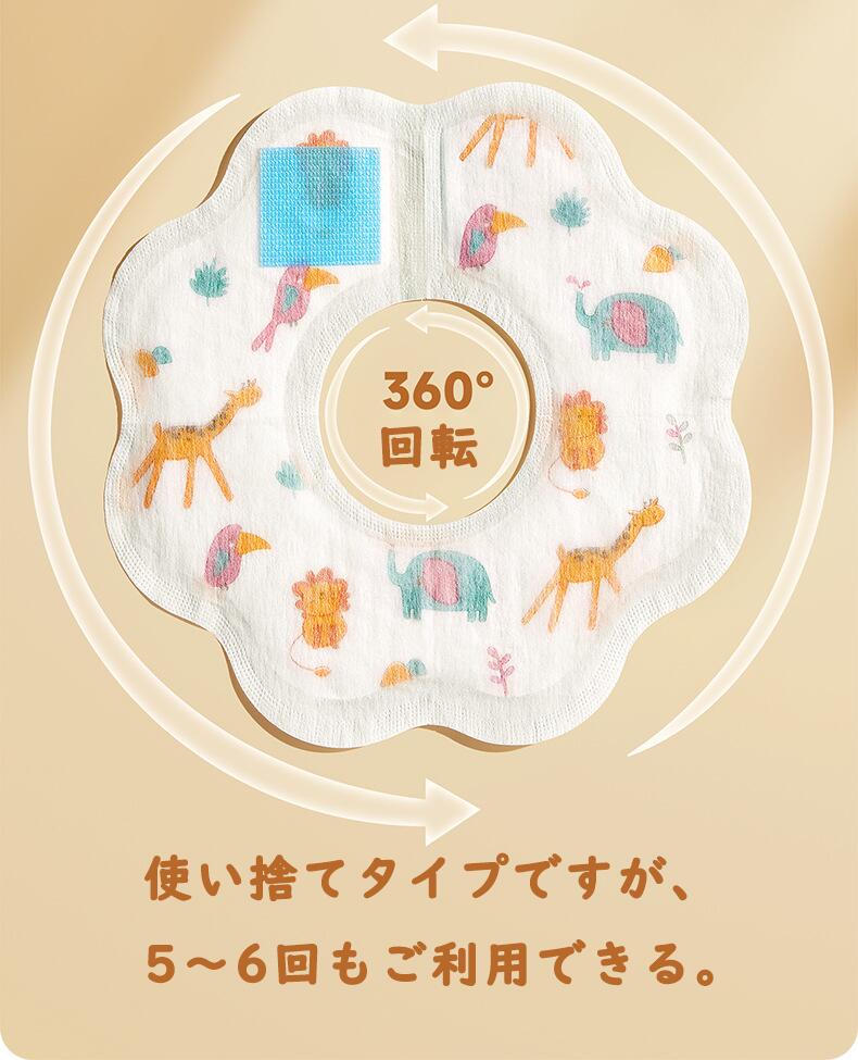 送料無料 60枚入 使い捨てスタイ 使い捨てスタイエプロン お食事スタイ 吸水 外出...