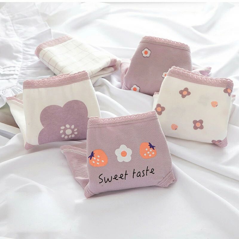 ショーツ パンツ 5枚組 レディース フルーツ柄 動物柄 ジュニア 女の子 下着 肌着 インナー ショーツセ..