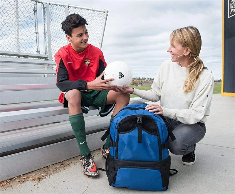 送料無料 バスケ リュック 子供 バスケットリュック ボール収納 大容量 サッカーリュック スポーツバッグ バレーボール シューズ収納 リュックサック バックサッカー バックパック 独立スペース ジムバック 多機能 撥水加工 耐摩耗性 軽量 大 27.5cm以内 シューズ 収納