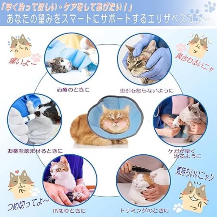 エリザベスカラー 犬 ソフト 【傷口が早く治るように】 エリザベスカラー 猫 ソフ...