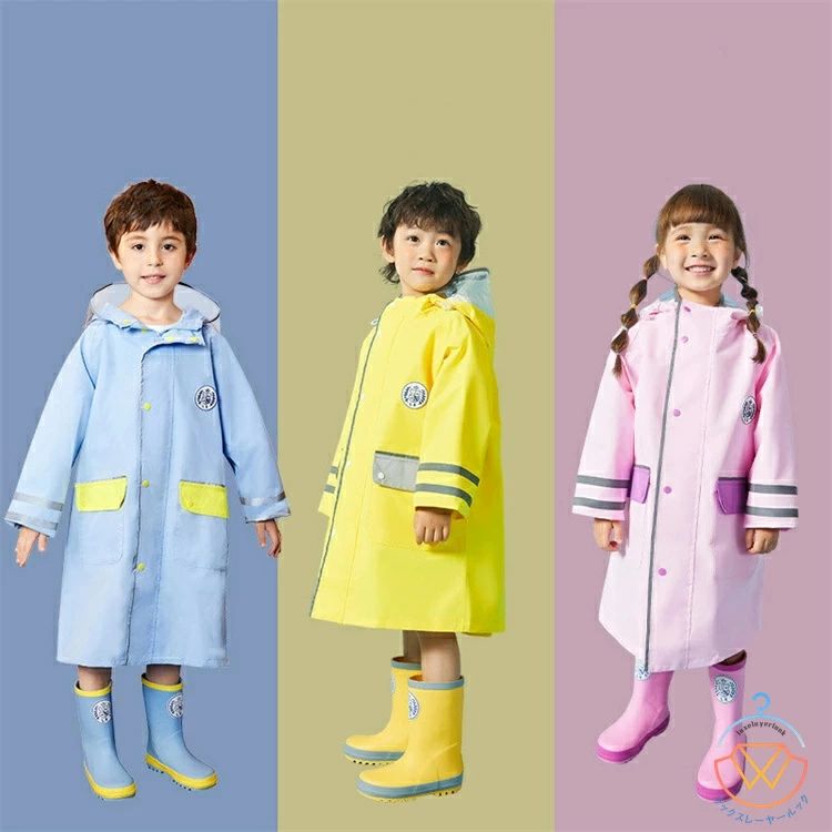 Rakuten - 子供 レインコート ランドセル対応 カッパ 雨具 防水 撥水 動きやすい 90 100 110 120 男の子 女の子 春 夏 秋 冬 韓国子供服 キッズ ジュニア 小学生 女児 男児 ガールズ ボーイズ おしゃれ かわいい