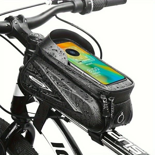Rakuten - 【無料送料】7.0インチ タッチスクリーン対応 バイク用スマホバッグ マウンテン＆ロードサイクリング ハンドルバー取り付け