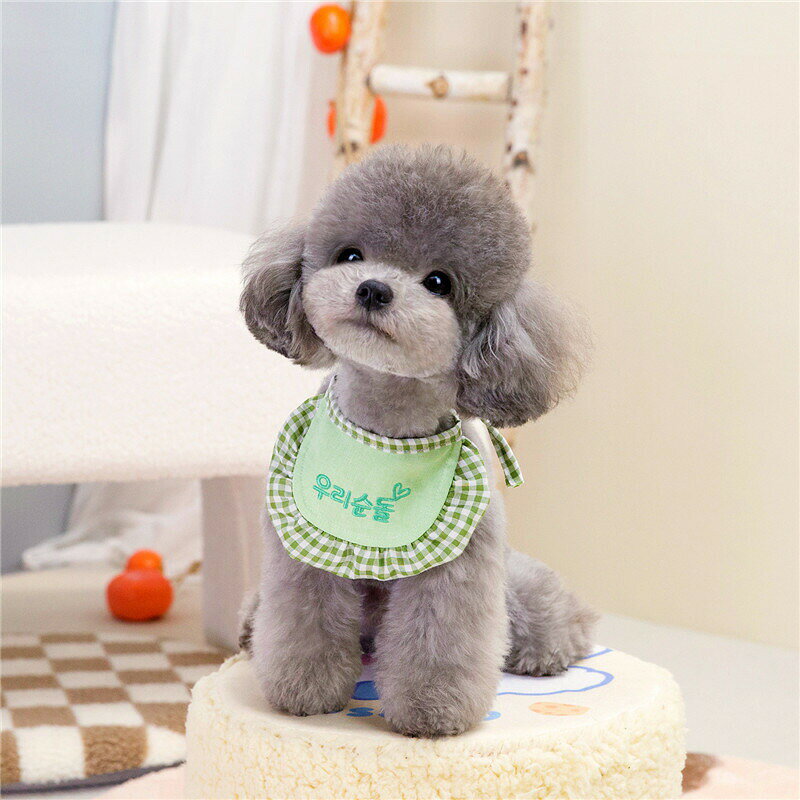 送料無料 犬猫用よだれかけ かわいい 犬用スタイ 飾り 猫用 小型犬 唾液タオル ビ...