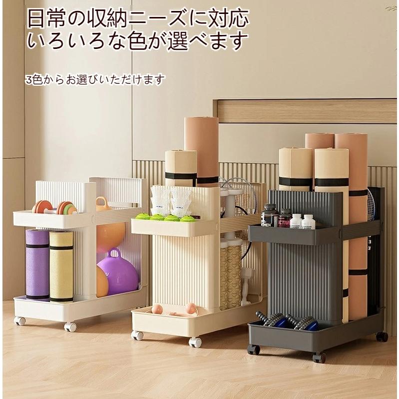 ヨガマットラック ヨガマット収納ラックキャスター付き ヨガマットホルダー ホーム...