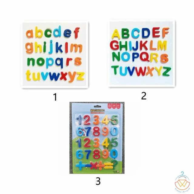 アルファベット おもちゃ マグネット abc 26文字 数字 算数 ピース 数字認知 色の...