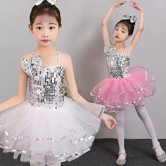 Rakuten - ダンス 衣装 キッズ 子供 こども 3点セット チュチュ ワンピース スパンコール衣装 100 110 120 130 140 150 子供服 ステージ衣装 ジュニア 発表会 ダンス衣装 女の子