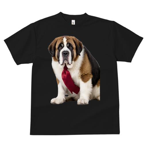 セントバーナード Tシャツ レディース 犬ファン 半袖 春夏 犬柄 カジュアル かわい...