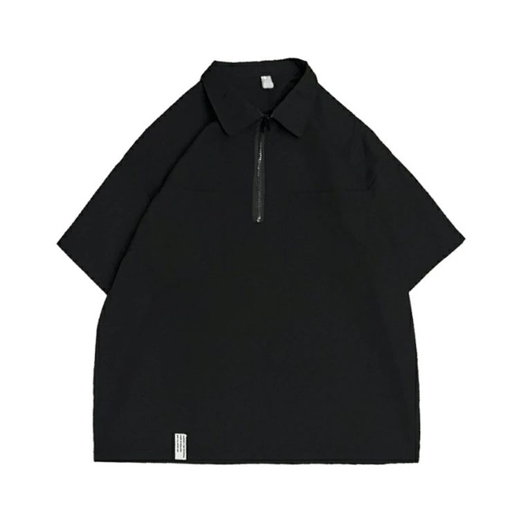 メンズ 半袖シャツ カジュアルシャツ プルオーバー 夏 ハーフジップ Tシャツ 襟付き ゆったり ゴルフウェア カットソー スポーツ 快適 体型カバー 着回し かっこいい アウトドア シンプル 父の日 キャンプ 登山 釣り 自転車 ダンス 衣装 doux-fleurette-10011414 DOUX & FLEURETTE サンプル画像2