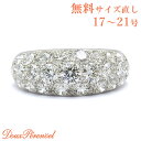 【中古】 Pt950 Char リング 19号 ダイヤモンド プラチナ 4.01ct チャー パヴェ 指輪 レディース 質流れ品 ハイジュエリー 4ct up アップ 4カラット 4キャラット diamond ring 【返品可】【動画付き】