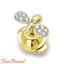 【中古】 K18 ギメル ブローチ ダイヤモンド 18金 ピンブローチ 0.146ct 蜂 ハチ 蜜蜂 イエローゴールド レディース 【返品可】