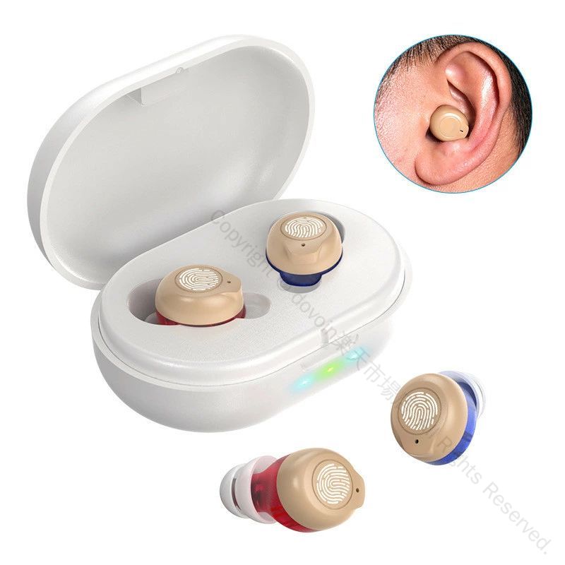 補聴器の代わりに使える両耳片耳対応のオシャレで操作簡単超軽量小型集音器最大連続使用35時間ワイヤレス充電式簡単操作補聴器ではありません両親親母父祖父祖母への贈り物敬老の日プレゼント