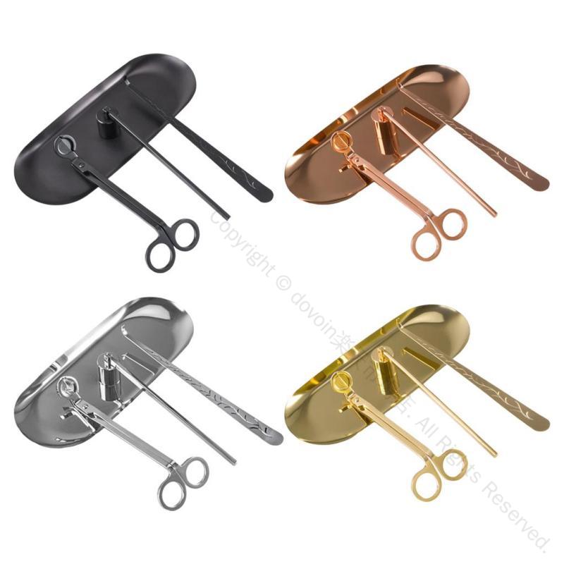 4イン1キャンドルアクセサリーセット キャンドルウィックトリマー キャンドルスナッファー 感謝祭 新年 ホーム用キャンドルウィックディッパー 多機能便利ツール