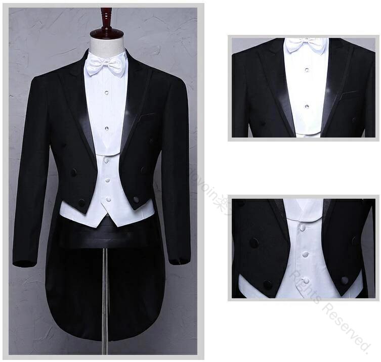 メンズスーツ 5点セット ジャケット ベスト パンツ 蝶ネクタイ ベルト付き 燕尾服スタイル 二次会 フォーマル ピアノ演奏 大人気 上着 花柄デザイン おしゃれで高品質な紳士用スーツセット