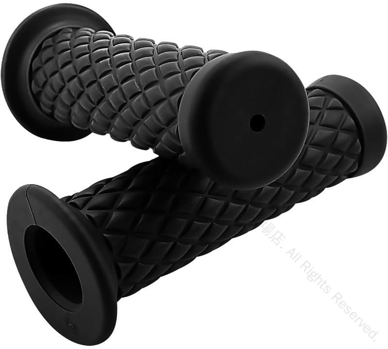 1インチグリップ 25.4mmハンドル用 ハーレーバイクグリップ アメリカンスタイル 25mmと28mmセット ダイヤカット加工 非貫通タイプ 高耐久仕上げ バイクカスタムパーツ