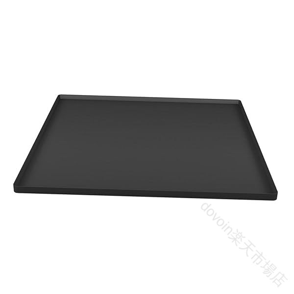 ミニ冷蔵庫マット 冷蔵庫トレー ミニ洗濯機用トレー ドリップトレイ 防水トレイ 濡れ防止 高く盛り上がったエッジ 大型ドリップトレイ キズ防止 凹み防止 冷凍庫マット 洗濯機冷蔵庫用 60×60cm 黒 安定性抜群で水漏れ防止に最適な耐久性の高い防水トレー